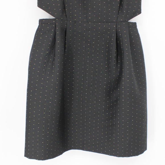 MADEWELL NWT Black Dress Gold Dots Pockets Sleeveless Tank Size 6 - Picture 5 of 16